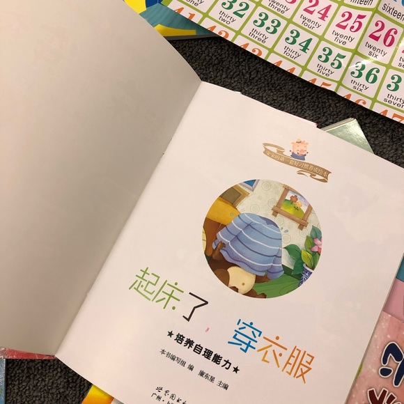 Chinese picture books kids learning Chinese tools characters cards numbers - Picture 6 of 11